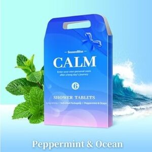 SHOWER STEAMERS SEASON BLISS Calm - Peppermint & Ocean Set of 6